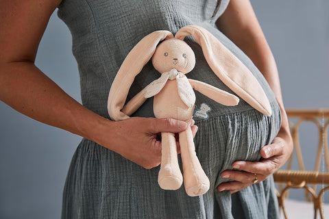 DOLL RABBIT PEACH 25CM