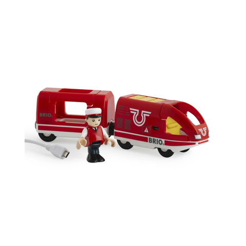 BRIO - Travel Rechargeable Train with Mini USB Cable – Age 3+