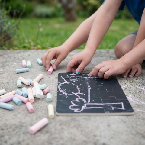 Andreu Toys - 4 Puzzles - Blackboard Diorama