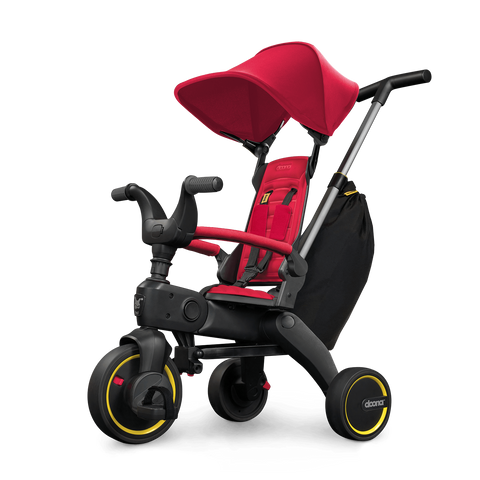 Doona Liki Trike S3 Foldable Tricycle - Flame Red + FREE Doona Liki Helmet
