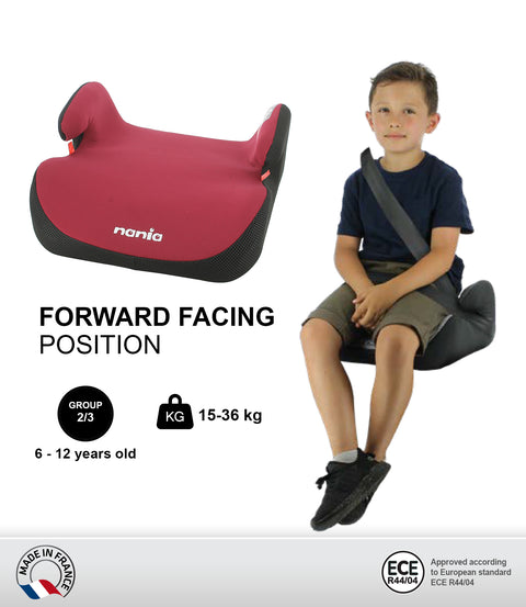 Nania - TOPO Kids Booster Car Seat For Group 2/3 (6-12 years) - Bordeau