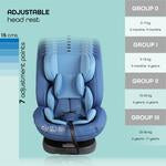 MOON Rover -Baby/Infant Car seat Group:(0+,1,2,3) (0-12 years) 360° Rotate - Blue