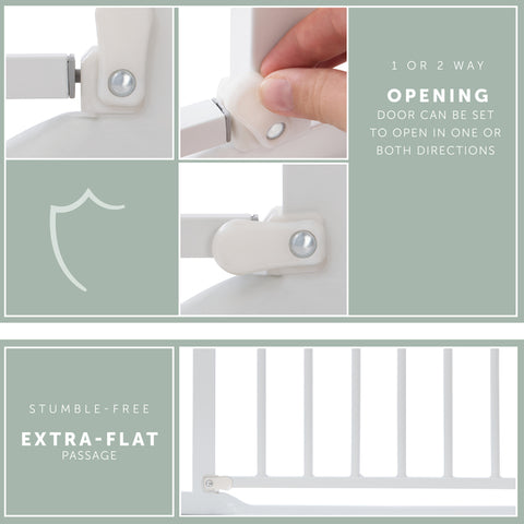 HAUCK  Clear Step Gate (75 - 80 Cm) / White