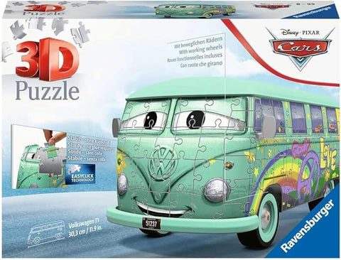 3D Disney Pixar Cars Fillmore VW T1 Camper Van Puzzle