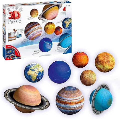 3D Planetary Solar System Puzzle
