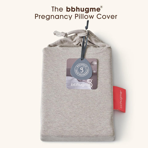 BBHUGME Organic Pregnancy Pillow cover SEASHELL BEIGE