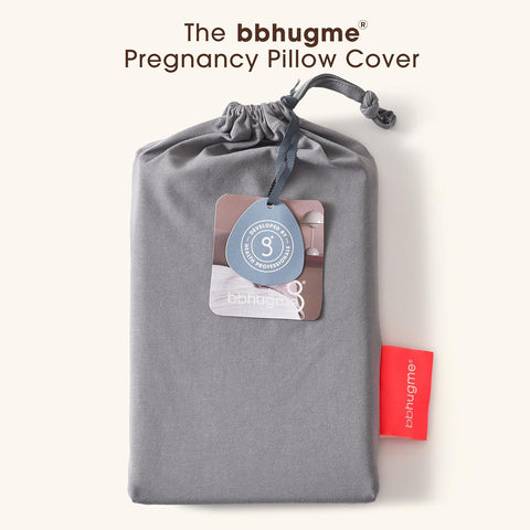 BBHUGME Organic Pregnancy Pillow cover STONE