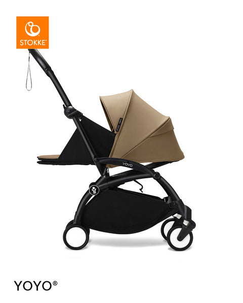 Stokke YOYO3 Black Frame & 6+ Toffee Bundle