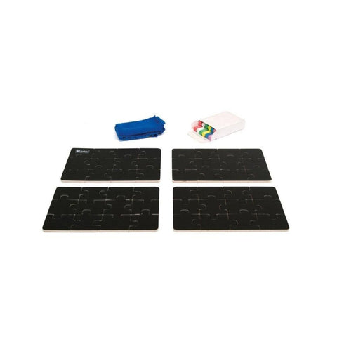 4 Puzzles - Blackboard Diorama