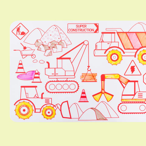 Super Construction Reversible Mini Playmat