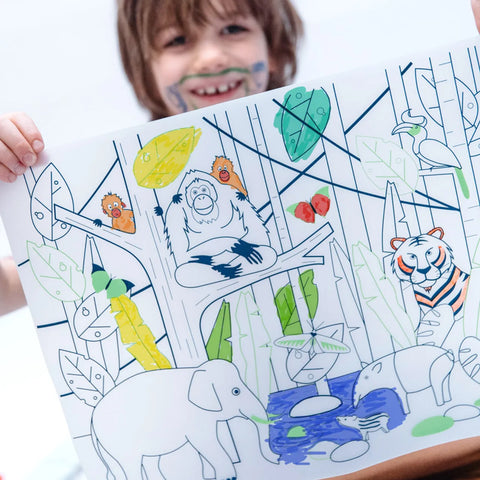 Jungle Colouring Playmat