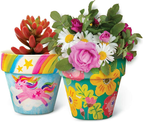 4M KidzMaker/Paint Your Own Terracotta Flower Pots