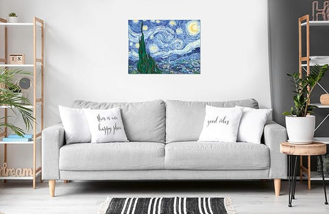 CreArt Canvas Edition Starry Night (Van Gogh) Paint‑by‑Numbers Kit
