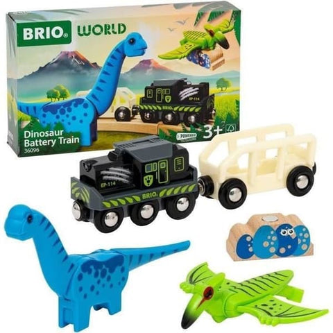 BRIO Dinosaur Battery Train – Ages 3+