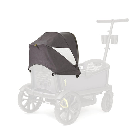 Veer Cruiser Retractable Canopy | UV 50+ Sun Protection Canopy for All-Terrain Cruiser 2 Seater | Easy-Attach Weather-Resistant Shade | Gray