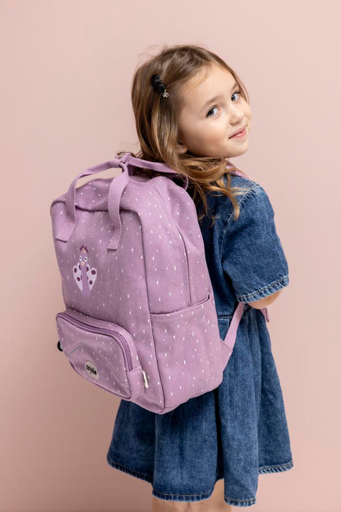 Kids Backpack Large - 13.3 Inch/34 cm - Mrs. Peacock ( Disc.)