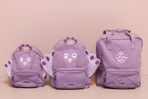 Kids Backpack Large - 13.3 Inch/34 cm - Mrs. Peacock ( Disc.)