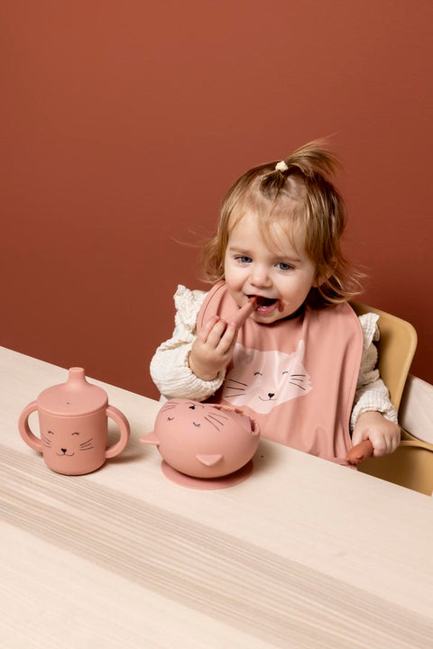 First Baby Silicone Meal Set - Mrs. Cat