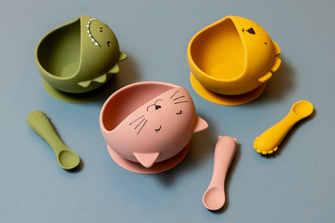 First Baby Silicone Meal Set - Mr. Dino