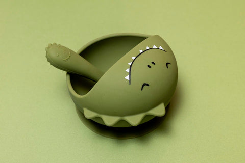 First Baby Silicone Meal Set - Mr. Dino