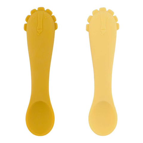 First Baby Silicone Feeding Spoon - Pack of 2 - Mr. Lion