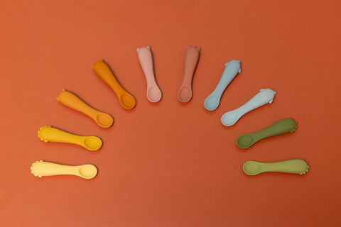 First Baby Silicone Feeding Spoon - Pack of 2 - Mr. Lion
