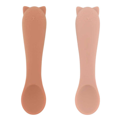 First Baby Silicone Feeding Spoon - Pack of 2 - Mrs. Cat