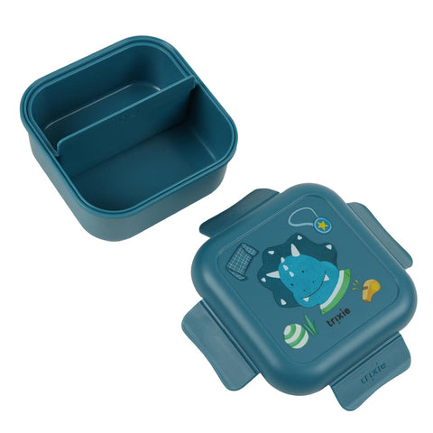 Trixie - School Lunch Set of 3 - Leakproof Lunch Box With Clips + Leakproof Snack Box + 500ml Tritan Bottle - Mr. Triceraptops