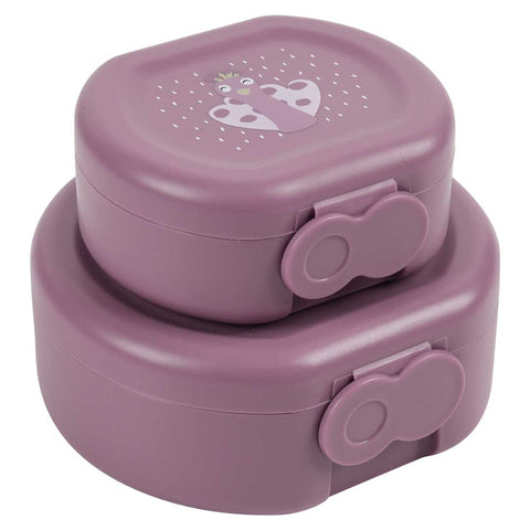 Snack Box With Clip - Set of 2 - Mrs. Peacock