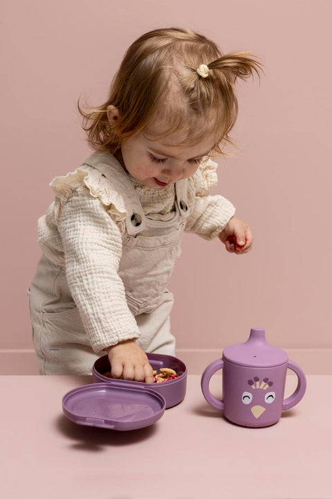 Snack Box With Clip - Set of 2 - Mrs. Peacock