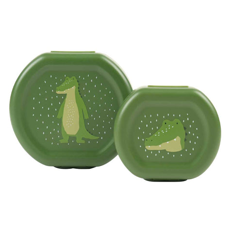 Snack Box With Clip - Set of 2 - Mr. Alligator