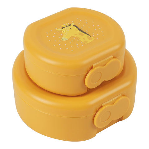 Snack Box With Clip - Set of 2 - Mr. Giraffe