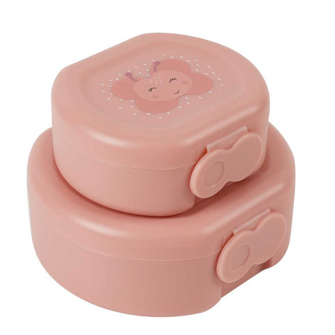 Snack Box With Clip - Set of 2 - Mrs. Butterfly
