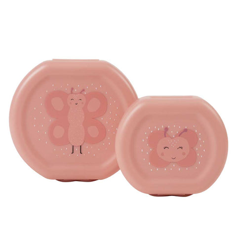 Snack Box With Clip - Set of 2 - Mrs. Butterfly