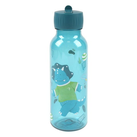 Trixie - School Lunch Set of 3 - Leakproof Lunch Box With Clips + Leakproof Snack Box + 500ml Tritan Bottle - Mr. Triceraptops