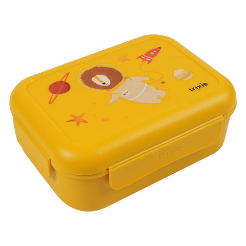 Trixie - School Lunch Set of 3 - Leakproof Lunch Box With Clips + Leakproof Snack Box + 500ml Tritan Bottle - Mr. Lion