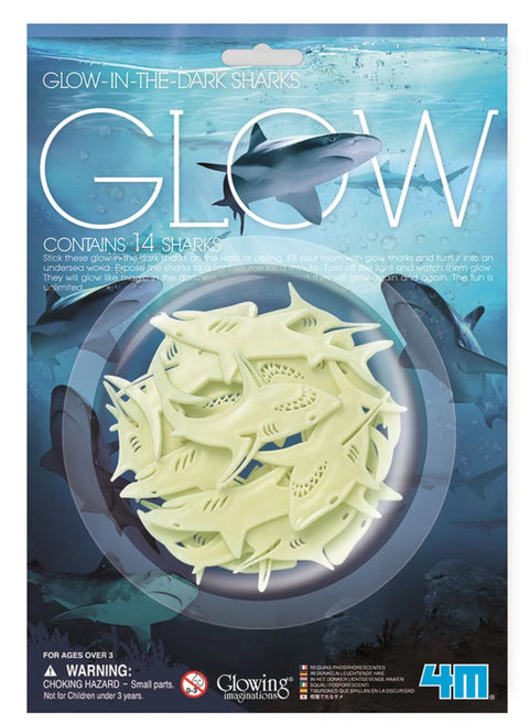 4M Card / Glow-In-The-Dark Sharks