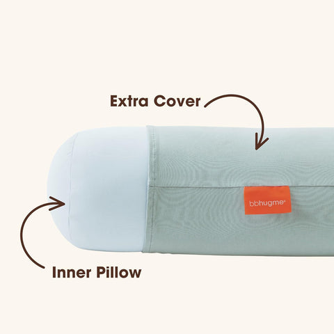 BBHUGME Organic Pregnancy Pillow cover EUCALYPTUS