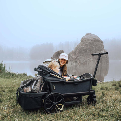 Veer Foldable Storage Basket XL | Rear Storage Basket for Veer All-Terrain Cruiser XL 4 Seater | Collapsible Cargo Basket for Gear, Diaper Bags & Essentials
