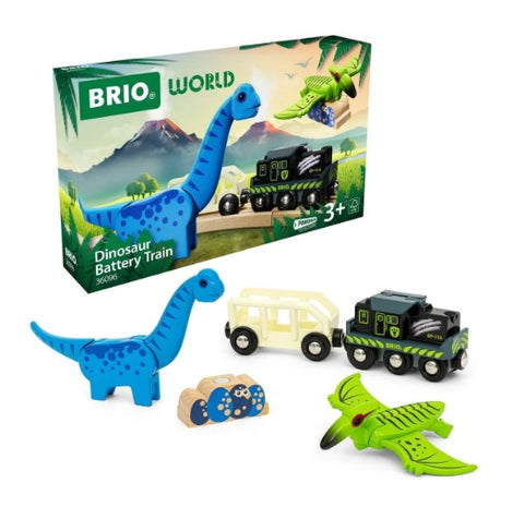 BRIO Dinosaur Battery Train – Ages 3+