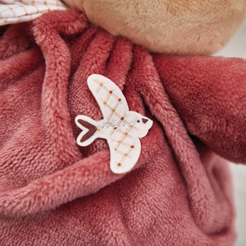 CHUBBY RABBIT BURGUNDY 17CM