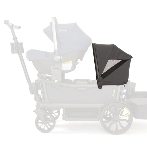 Veer Cruiser Retractable Canopy | UV 50+ Sun Protection Canopy for All-Terrain Cruiser 2 Seater | Easy-Attach Weather-Resistant Shade | Gray