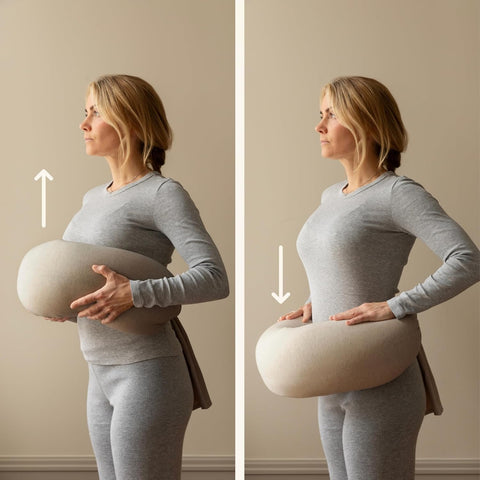 BBHUGME Adjustable Nursing Pillow - Seashell Beige /  Sand