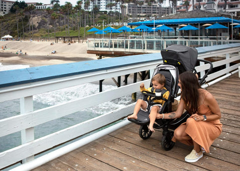 Veer Switchback Drink & Snack Tray | Attaches to Switchback Bumper Bar | Child Snack Tray with Cup Holder | Easy-Clean Food Tray for On-the-Go Adventures