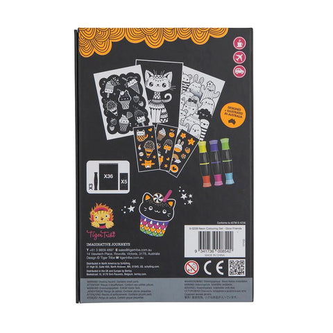 Neon Colouring Set - Glow Friends