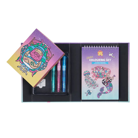 Glitter Colouring Set - Ocean Dreams