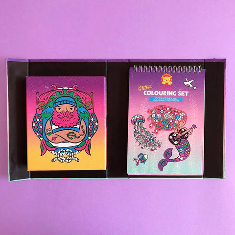 Glitter Colouring Set - Ocean Dreams