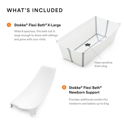 Stokke Flexi Newborn Support Bundle Xl White
