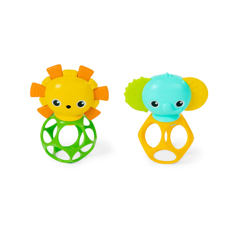 Bright Starts Oball 2pk Soothing Pals Peg Toy