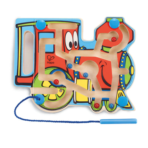 Hape Choo Choo Tracks Wooden Magnetic Ball Maze w/ Wand